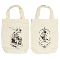 White Rabbit Alice Wonderland Organic Cotton Liquor and Wine Bottle Tote Bag White Rabbit Alice Wonderland Organic Cotton Liquor and Wine Bottle Tote Bag