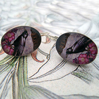 The Raven Sterling Lever Back Earrings