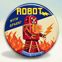 Retro Robot with Spark Retro Robot with Spark