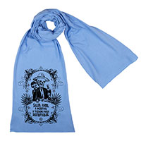Calavera's Toasting Screen printed Cotton Scarf Calavera's Toasting Screen printed Cotton Scarf