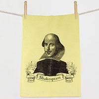 William Shakespeare Flour Sack Towel William Shakespeare Flour Sack Towel