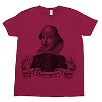 William Shakespeare Kids Tee Shirt Size 2-12 William Shakespeare Kids Tee Shirt Size 2-12
