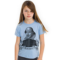 William Shakespeare Kids Tee Shirt Size 2-12 William Shakespeare Kids Tee Shirt Size 2-12