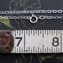{No.3} Sterling chain 2.2mm flat oval