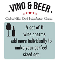 A Set of Six Wine Charms Add More to Make your Perfect Set Custom