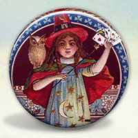 Witch with Owl and Cards Witch with Owl and Cards