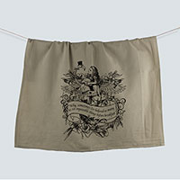 Alice Flamingo Birds of a Feather Wonderland Flour Sack Towel