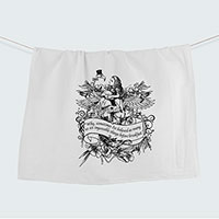 Alice Flamingo Birds of a Feather Wonderland Flour Sack Towel