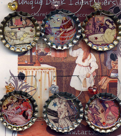 tartx: featuring the art of Tiffini Elektra X - Fairy Tales Drink Charms