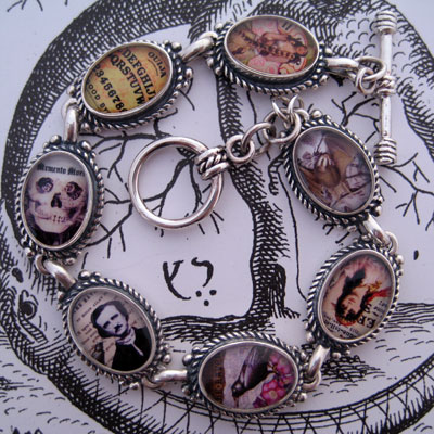 tartx: featuring the art of Tiffini Elektra X - Gothic Curiosities Edgar A. Poe Bracelet